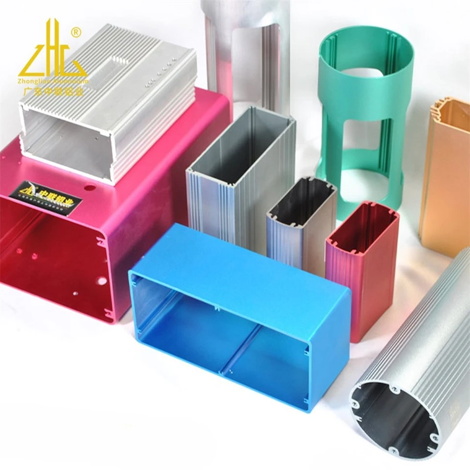 Powder Coating 6063 Extruded Aluminum Shell (2)