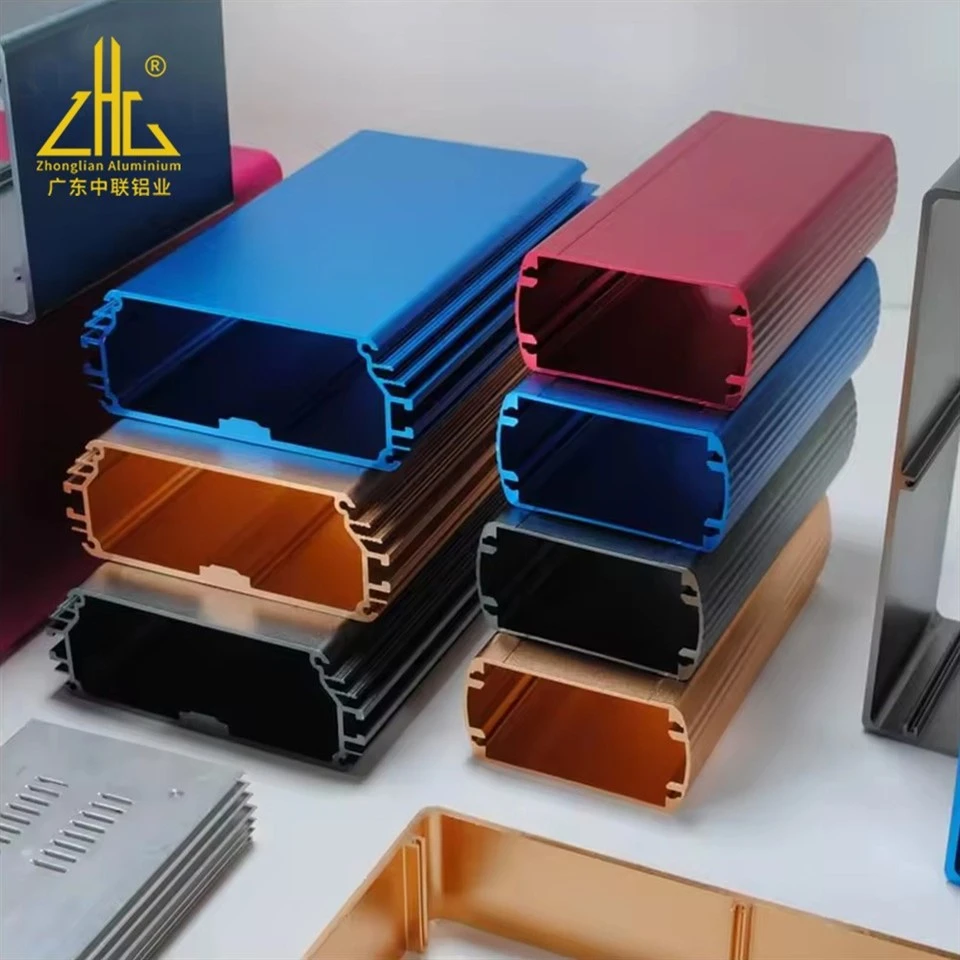Powder Coating 6063 Extruded Aluminum Shell (1)