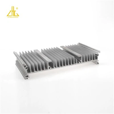 押出アルミニウムヒートシンク LED 合金 a6063 t5 押出プロファイル切断 CNC 精度